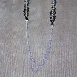 Long Silver Mexx Chain Necklace